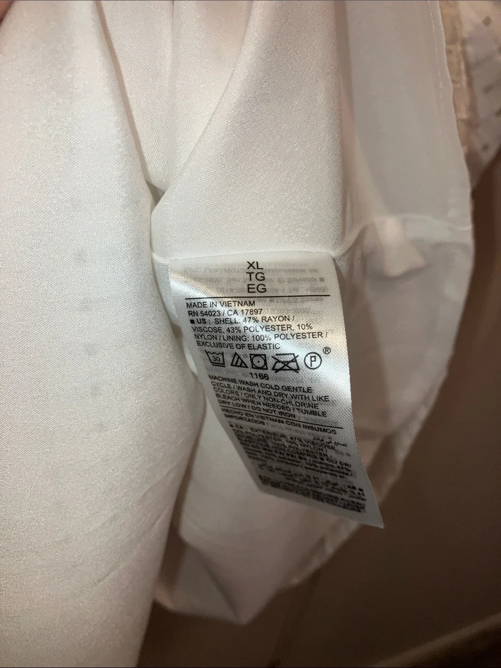 Old Navy White Square-Neck Puff Sleeve Blouse XL
